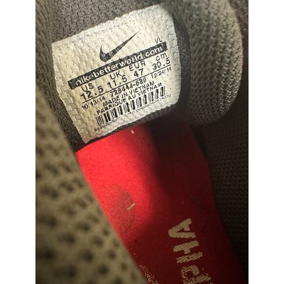 Nike 12.5 Men Red Black Alpha Pro 2 TD Bred Cleat Football Sport Field Grass - Picture 2 of 15